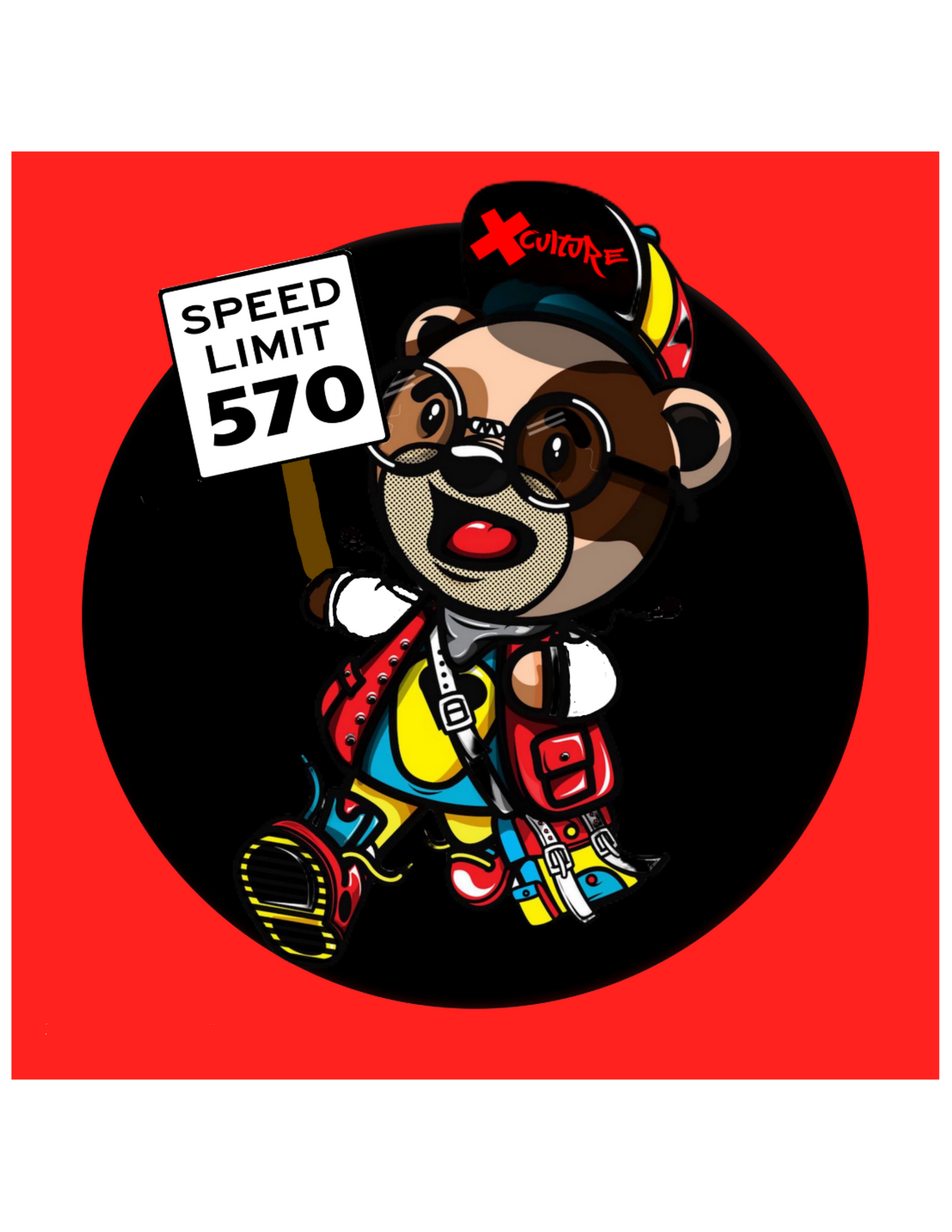Cool bear inspired graphic hoodie