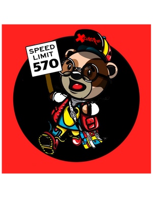 Cool bear inspired graphic hoodie