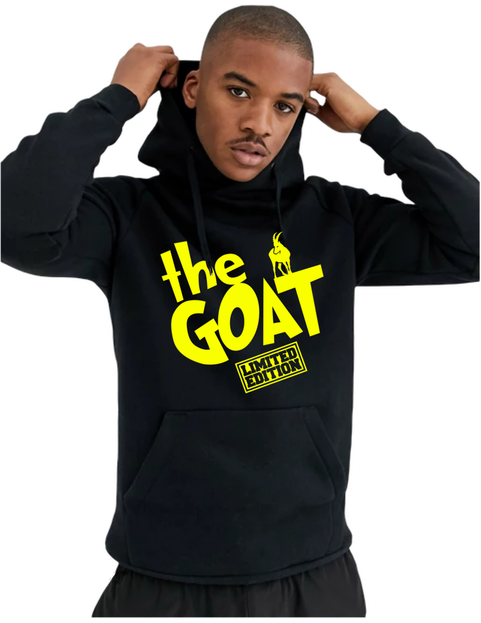 “THE GOAT”Graphic pullover hoodie