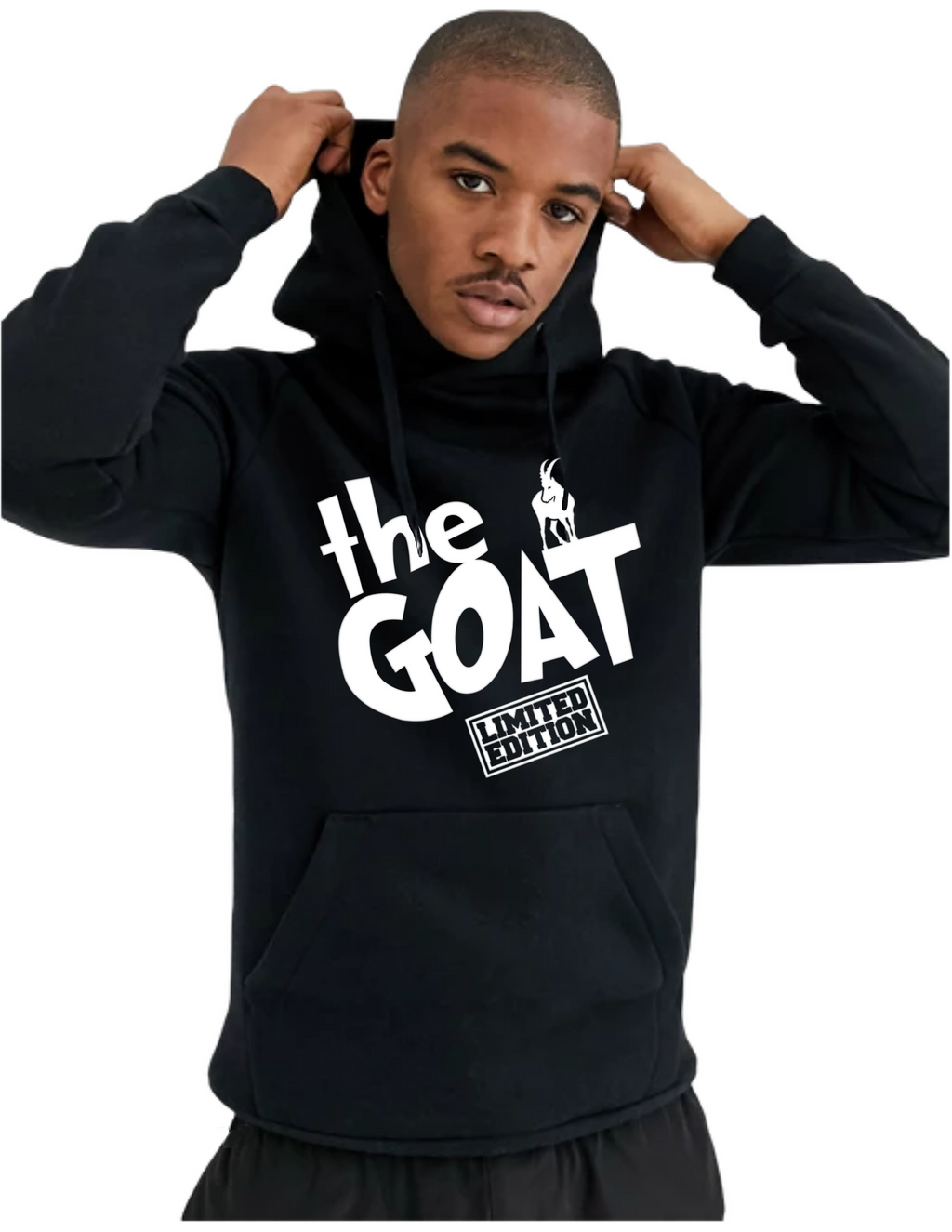 “THE GOAT”Graphic pullover hoodie