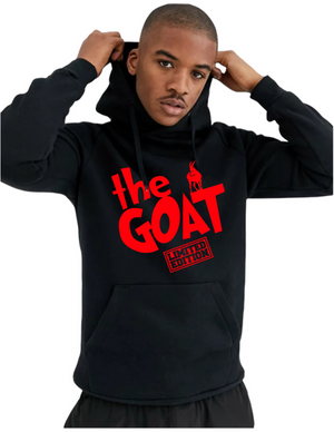 “THE GOAT”Graphic pullover hoodie