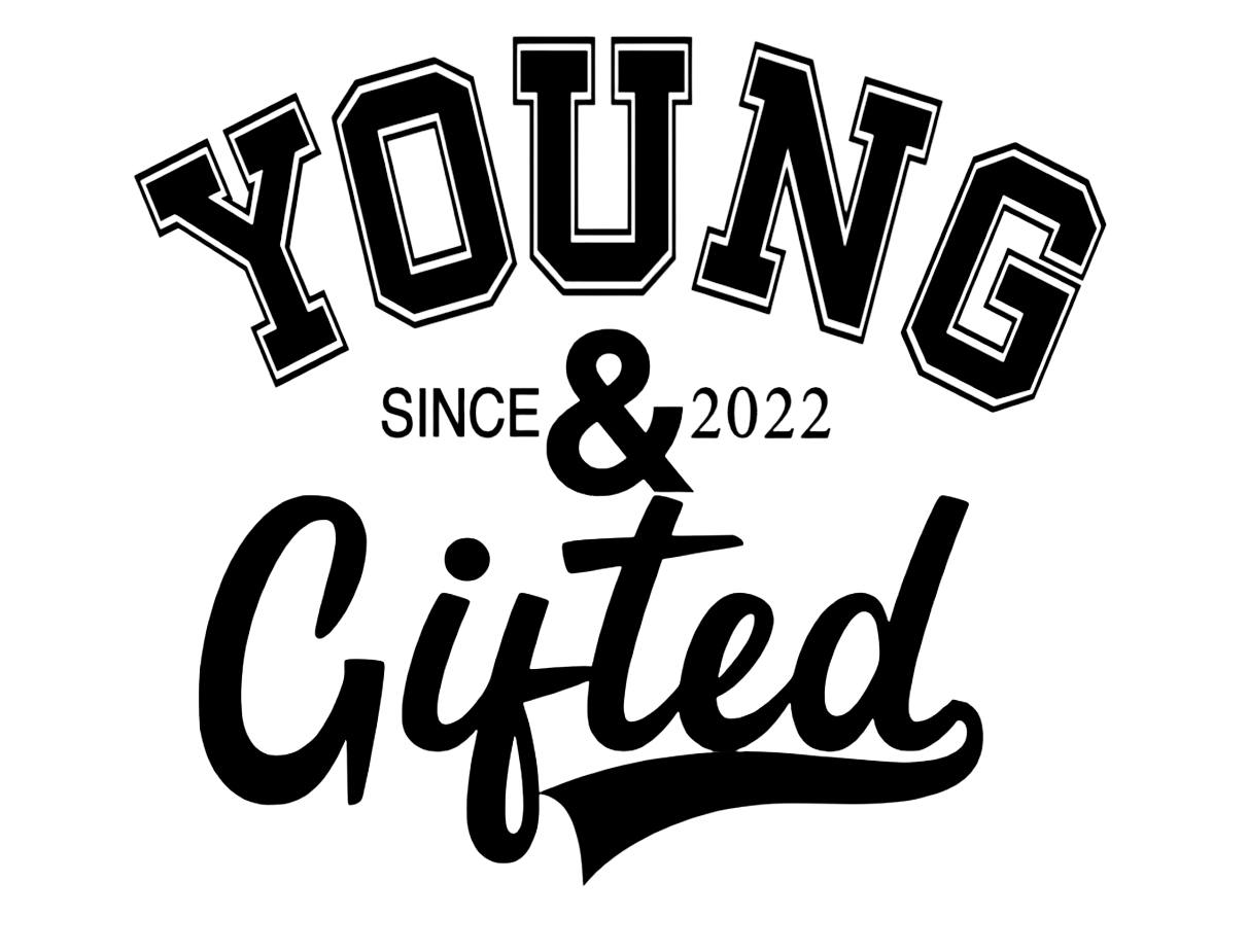 Young and Gifted graphic logo pullover hoodie