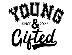 Young and Gifted graphic logo pullover hoodie