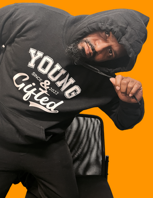 Young and Gifted graphic logo pullover hoodie
