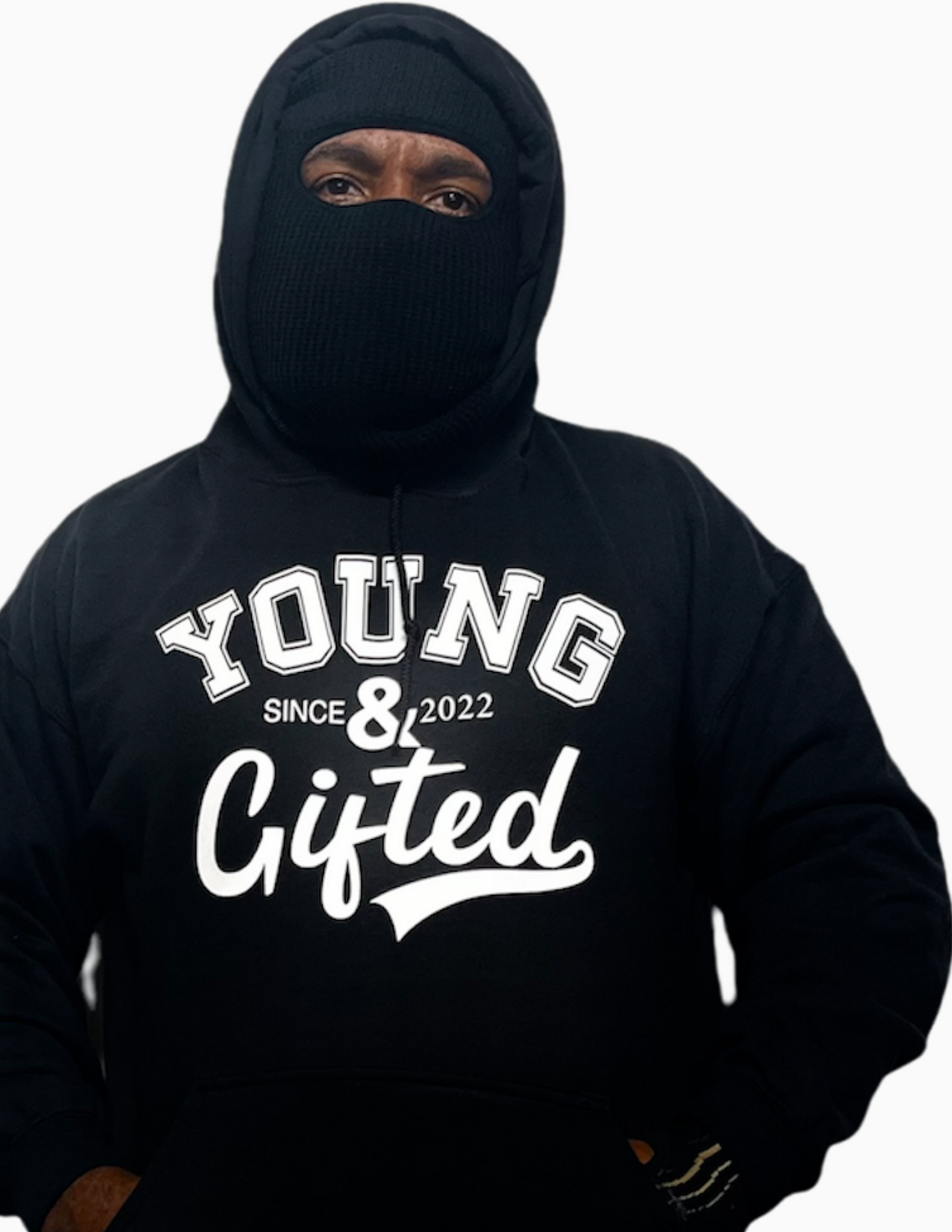 Young and Gifted graphic logo pullover hoodie
