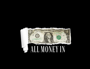 “ALL MONEY IN”graphic logo hoodie